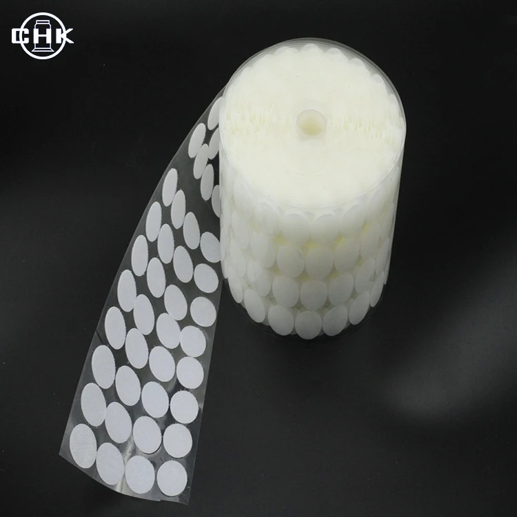 Sticky Back Coins Self Adhesive Double Sided Hook and Loop Self Adhesive Dots Tapes OEM available