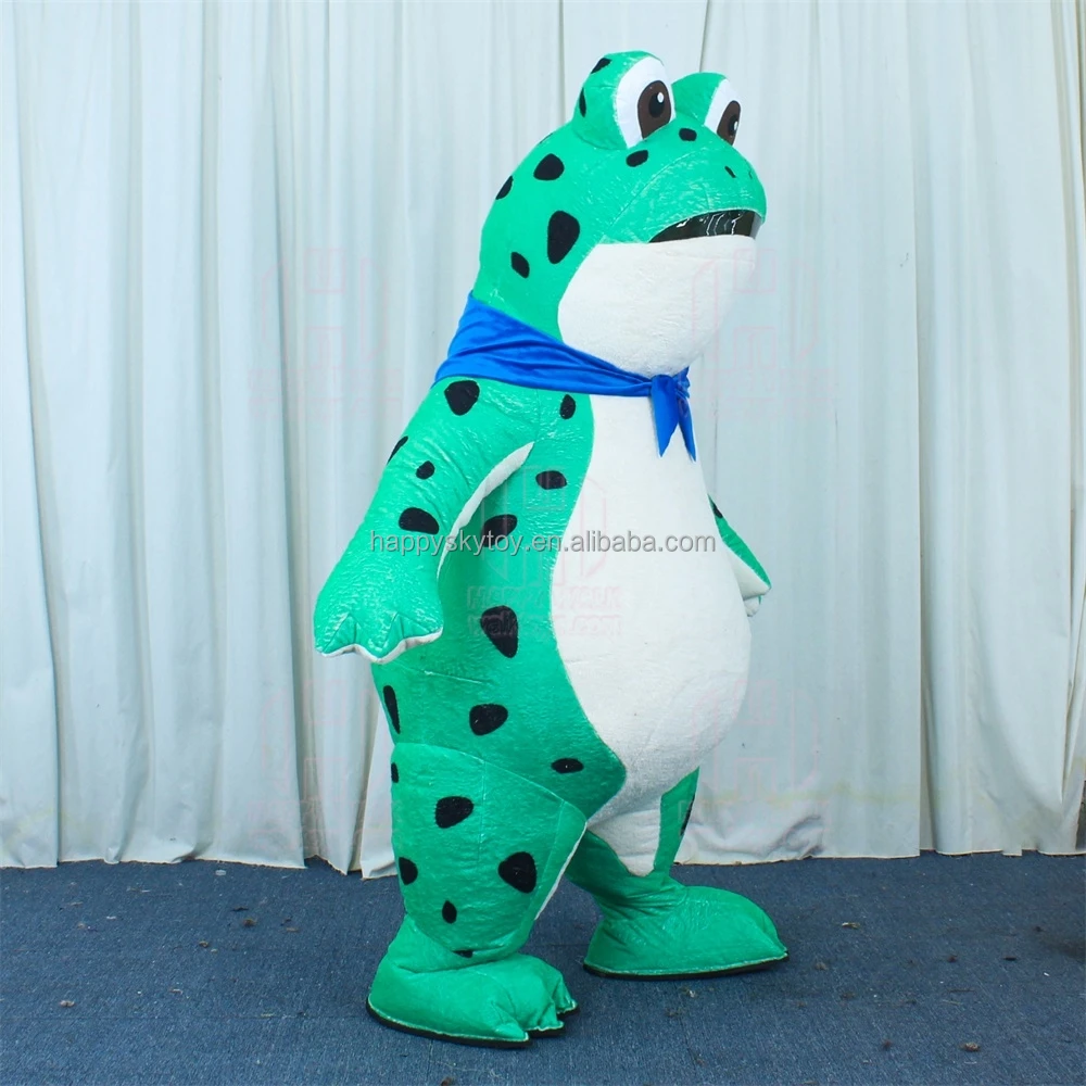 Tiktok Famous Popular Character Frog Inflatable Frog Mascot Costume for Marketing