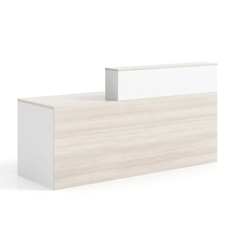 Современная модная простая белая деревянная белая стойка регистрации