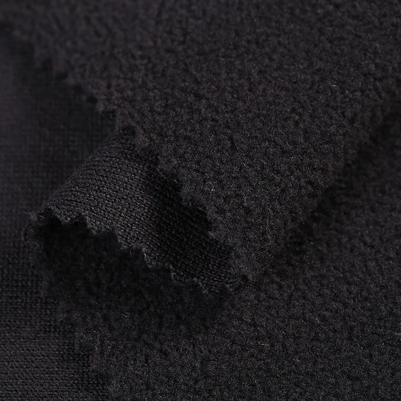 Grey Bamboo Charcoal Polar Fleece Fabric Softshell Fabric For Winter Sportswear Bedding Hat