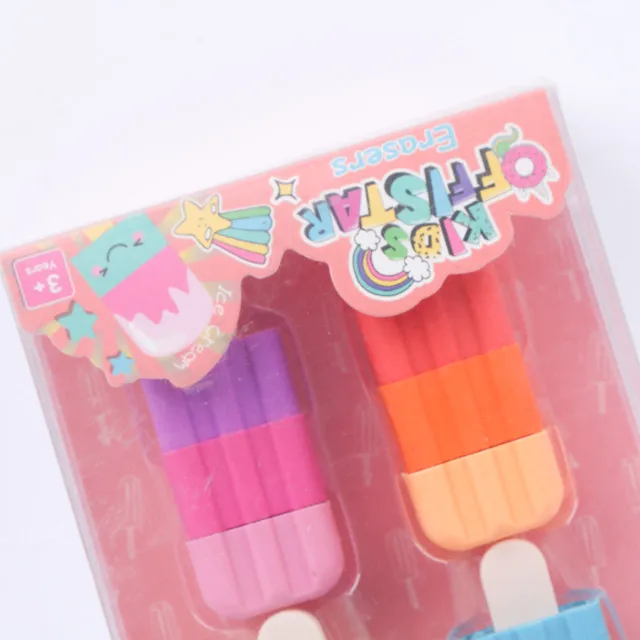Школьный симпатичный карандаш любого цвета резинки ластики детский набор канцелярских принадлежностей