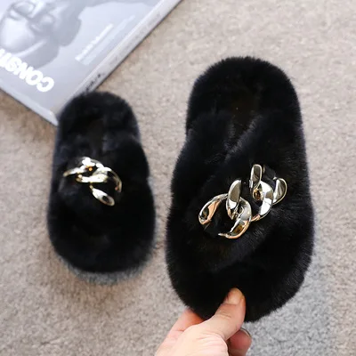 ChouShan OEM Pantoufles Pour Femmes Plush Candy Color Autumn Winter Indoor Warm Children Slippers