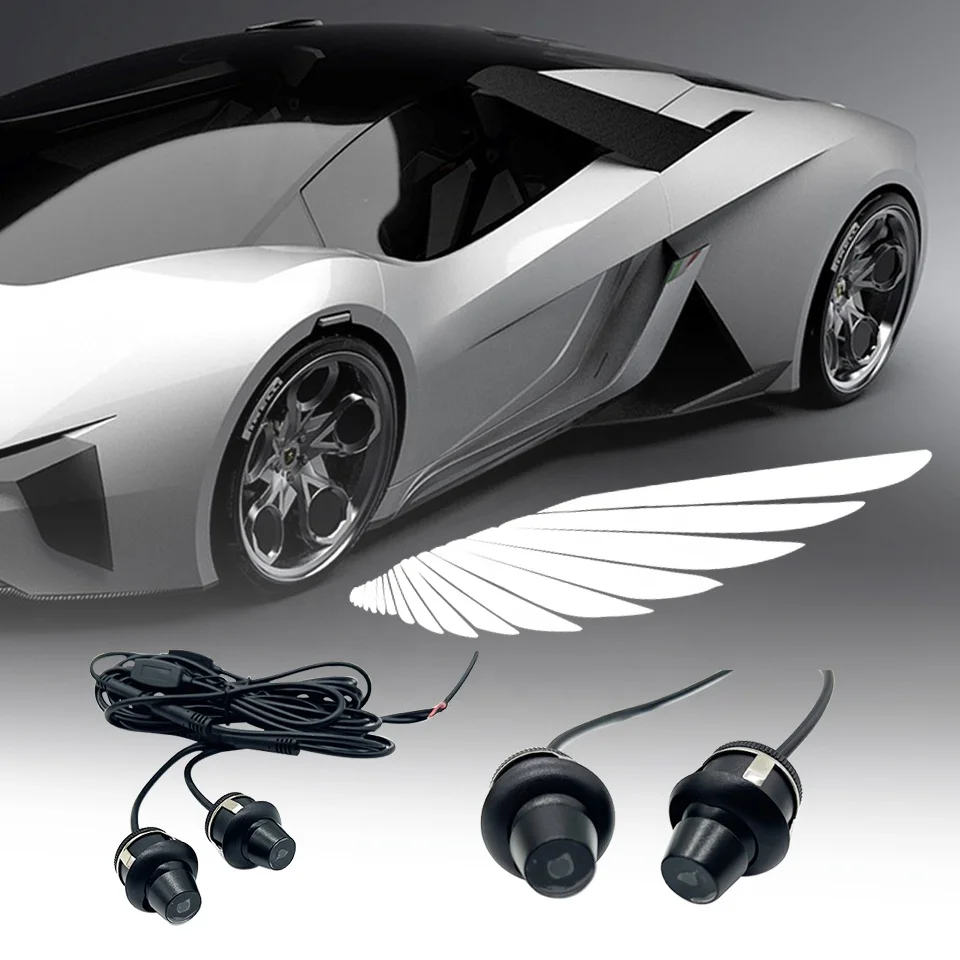Angel Wing Car Light Mirror Light Universal Car Led Welcome Lights