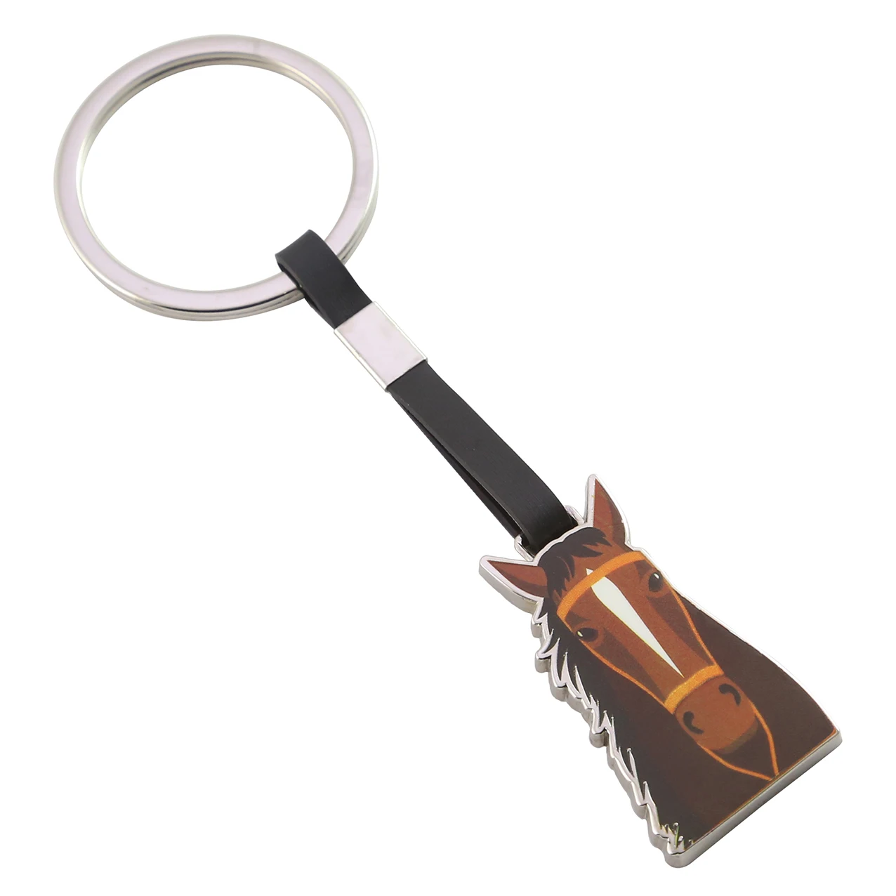 Custom fashion high quality iron brass zinc alloy logo keyring hard soft enamel custom metal keychain UV Printing key ring