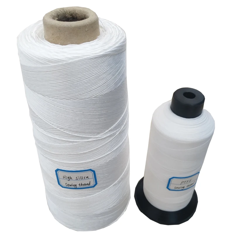 High temperature resistance 800 centigrade high silica sewing thread