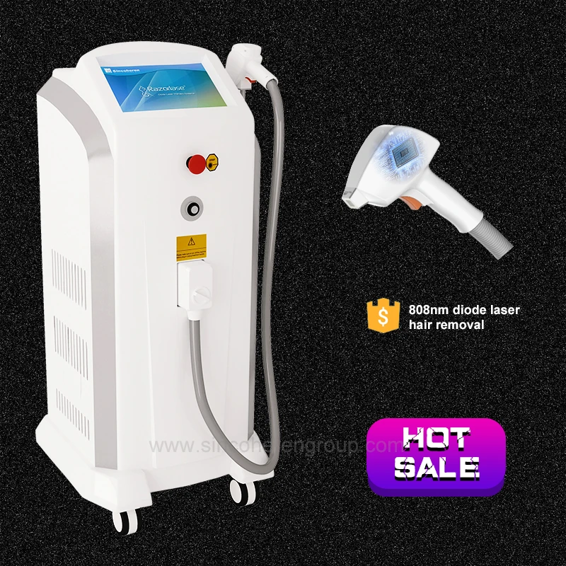 Sincoheren hot sale 3 wavelength 755 808 1064 Diode Laser Hair Removal Machine for all skin color