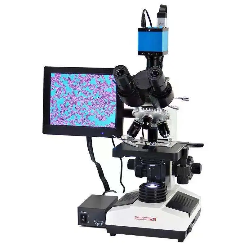 High quality latest economic laboratory inverted camera digital biological microscope price