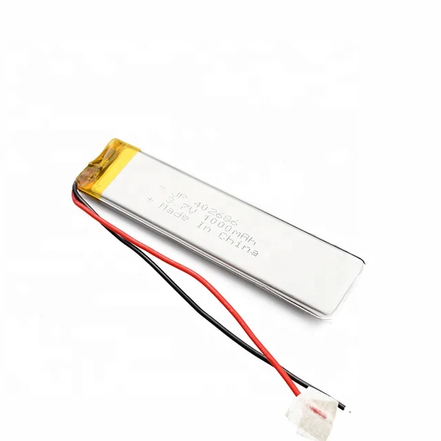 long cycle rechargeable battery 402686 3.7v 1000mah lithium polymer battery