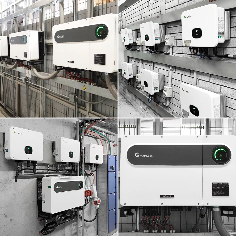 Growatt Industry Three Phase Pv On Grid Inverter 50Kw 100Kw 125Kw 250Kw Grade A Pure Sine Wave Solar Inverters