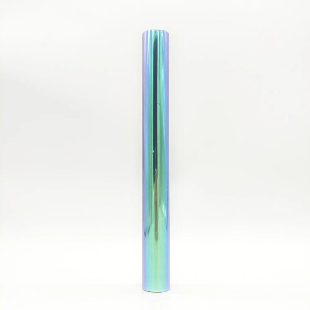 Gold metallic holographic leather foil