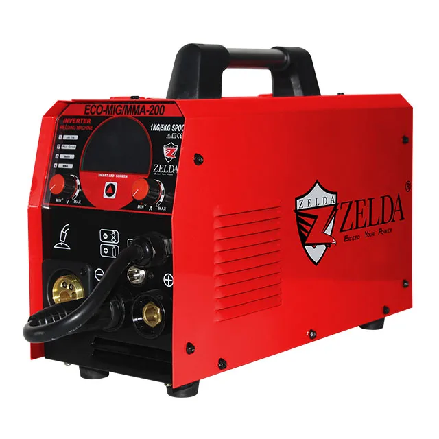 Zelda Mig Tig MMA Weldig Machine 4 in 1 Multifunction Welders Digital Model Arc Welders
