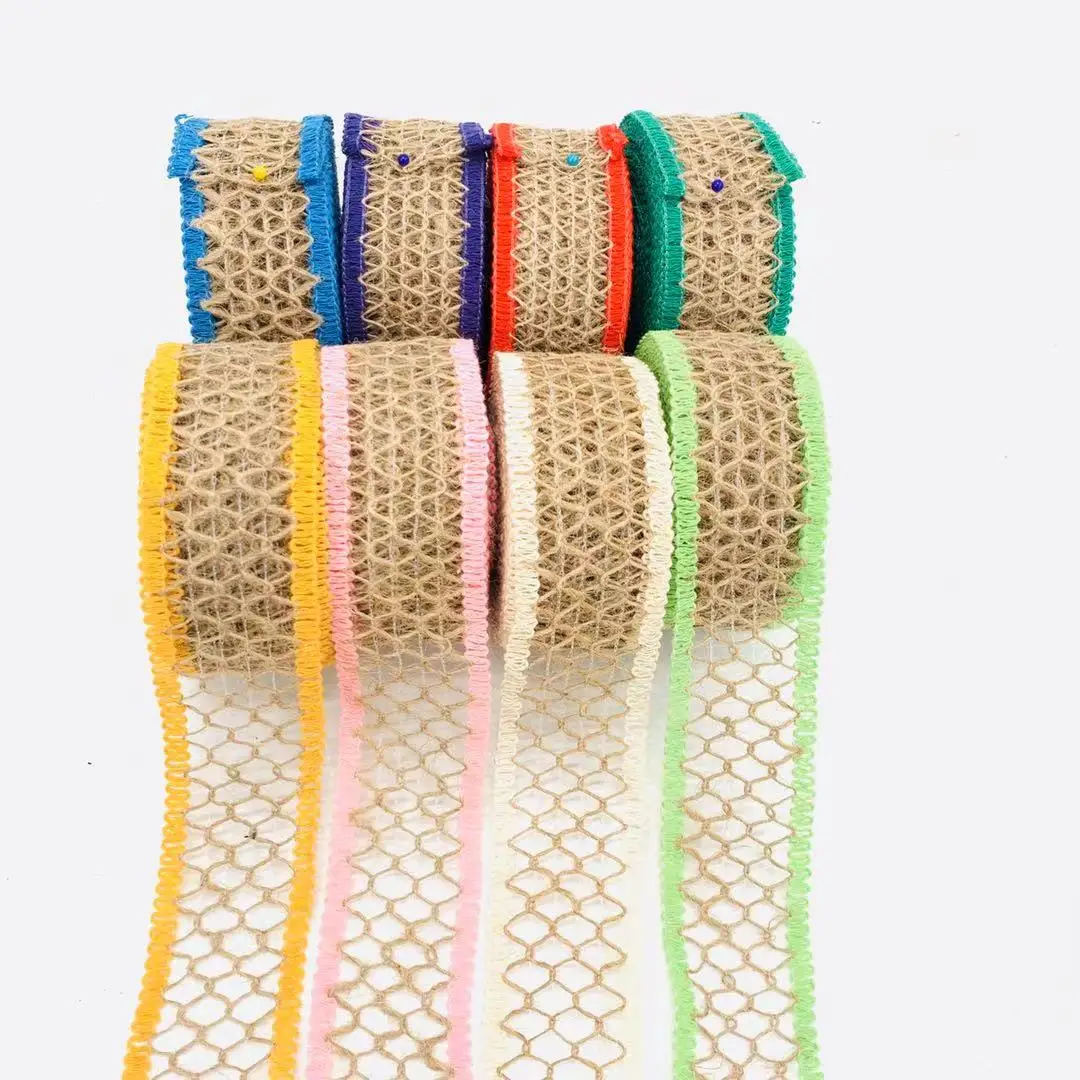 Wholesale Braid Hemp Rope Jute Burlap Lace Ribbon