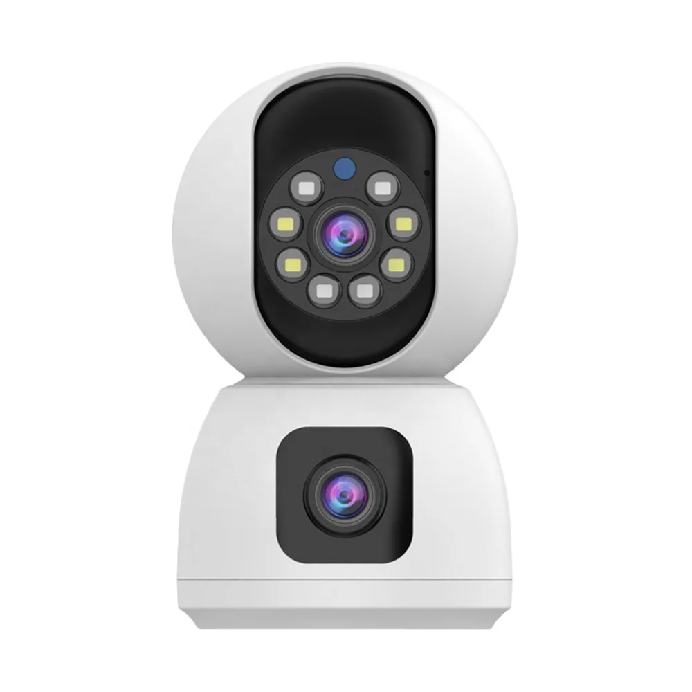 K12 Dual HD Wifi Baby Camera Monitor with Auto Tracking Night Vision Indoor Mini CCTV Home Security Cam Wireless IP Camera