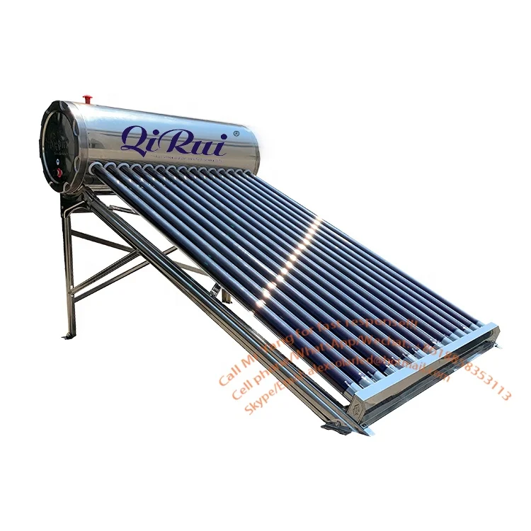 Ready to ship 50l 60l 80l 100l 150l 200l 240l 300l 500l purple gold tube all stainless steel solar water heater