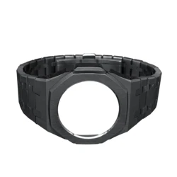 41mm Mini All Metal Mod Kit Watch Bezel Case with Screw Watch Band DIY Stainless Steel for Casioak GMAS2100 MOD