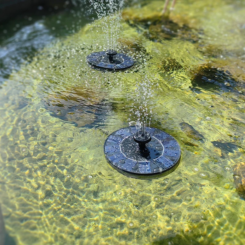 Hot sales miniature floating fountain solar waterfall fountain garden Floating waterfall fountain Small pump