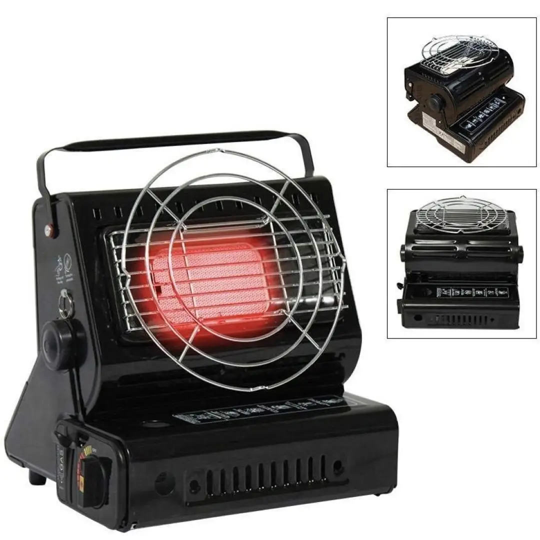 JSJM 1300W Gas Heater Dual-use Camping Heater Portable Gas Oven for Heating Cooking