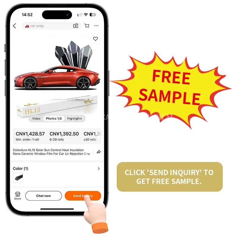 Wrapwiz CR35 Car Window High-Definition Transparent Anti Fog UV Explosion Sunscreen Proof Windows Film car window tint film