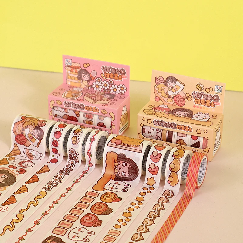 Дешевая лента SingleSide, красивая мультяшная графика, легко наклеивается