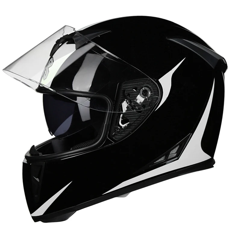 SUBO Racing full face helmet dot certificate approved black motorcycle riding helmets