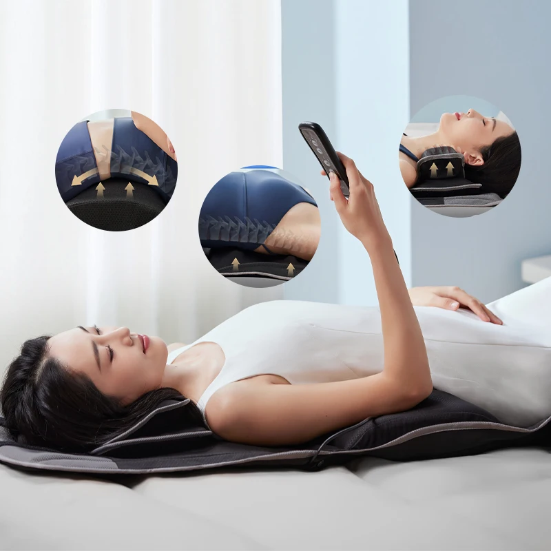 Top Pressure Adjustable Neck Pillow 3 Modes Flip Thermal Massage Bed With Best Price High Quality Thermal Massage Bed