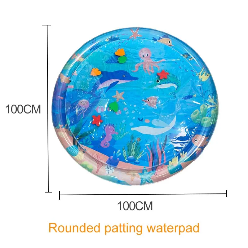 Baby patting water pad Indoor Baby Swimming Pool Mat Inflatable  Durable and Comfortable Tummy Time Mat for Little Swimmers