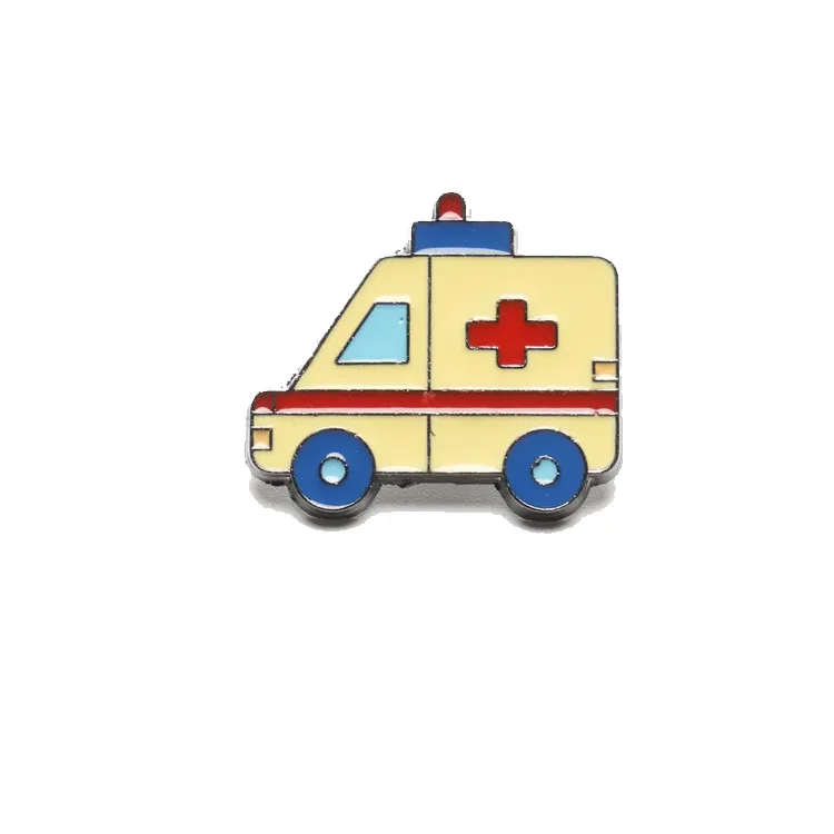Wholesale Customised  Enamel  Transportation Pins Custom logo Bicycles Ambulances Buses Air Taxi Enamel Lapel Pin  Pins