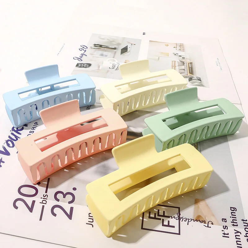 Оптовая продажа Разноцветные квадратные заколки для волос Macaron женские импортные аксессуары