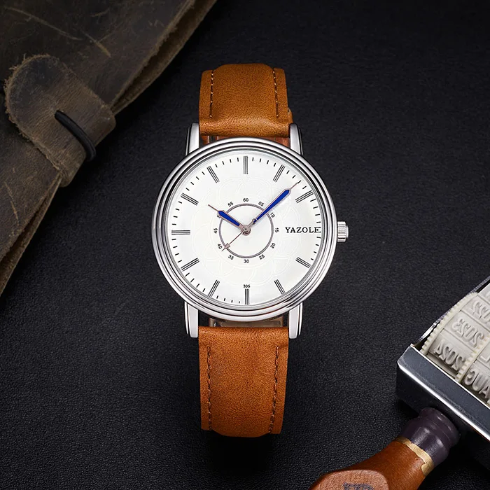 Yazole M 305 New Fashion Business Quartz Mens Western Wrist Watches Luxury Minimalist Watch