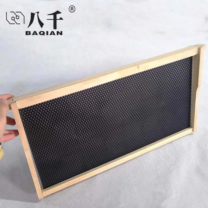 Beekeeping Equipment Langstroth Bee Hive Frames with Plastic Beeswax Sheet Wooden Beehive Frame