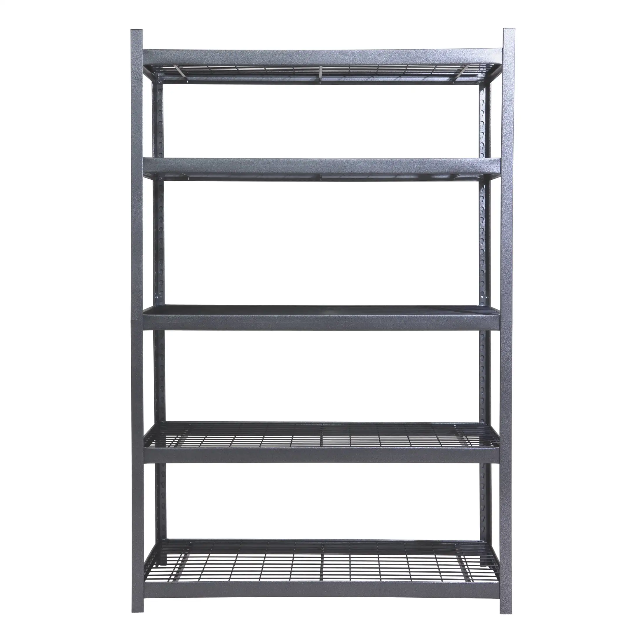 Multi Layer Adjustable Metal Stackable Industrial Warehouse Shelf Customized 5 Tire Wire Decking Racks Boltless Racking Shelves
