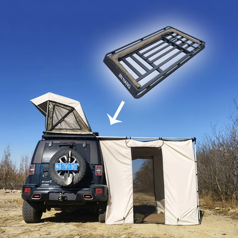 4 * 4 camping car roof tent UV proof sunshade tent for outdoor self driving travel camping