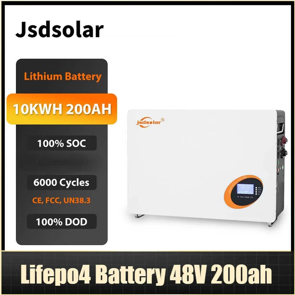 Jsdsolar Lithium Ion Battery 10Kwh Lifepo4 Battery 48V 200Ah Home Solar Energy Systems