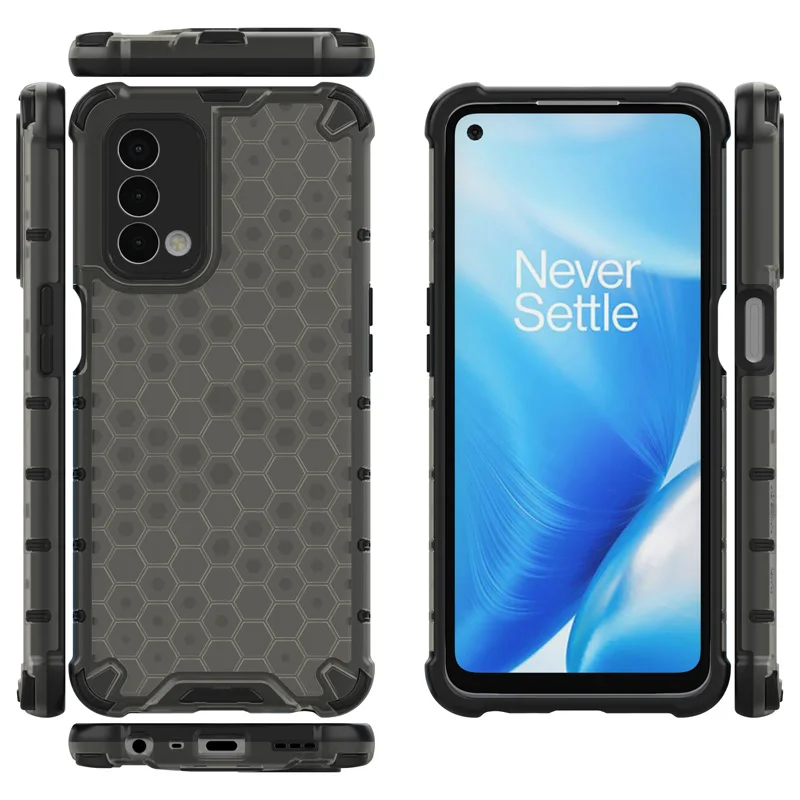 Fashion Hot Sale  Clear Hard PC High Definition Honeycomb Phone Cover for Oneplus Nord N200 Phone Case Protective