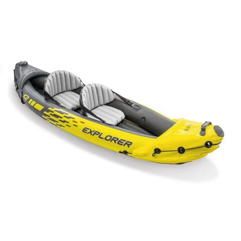 Intex 68307 Inflatable Rowing Boat Kayaking 2 Person Explorer K2 Canoe Kayak