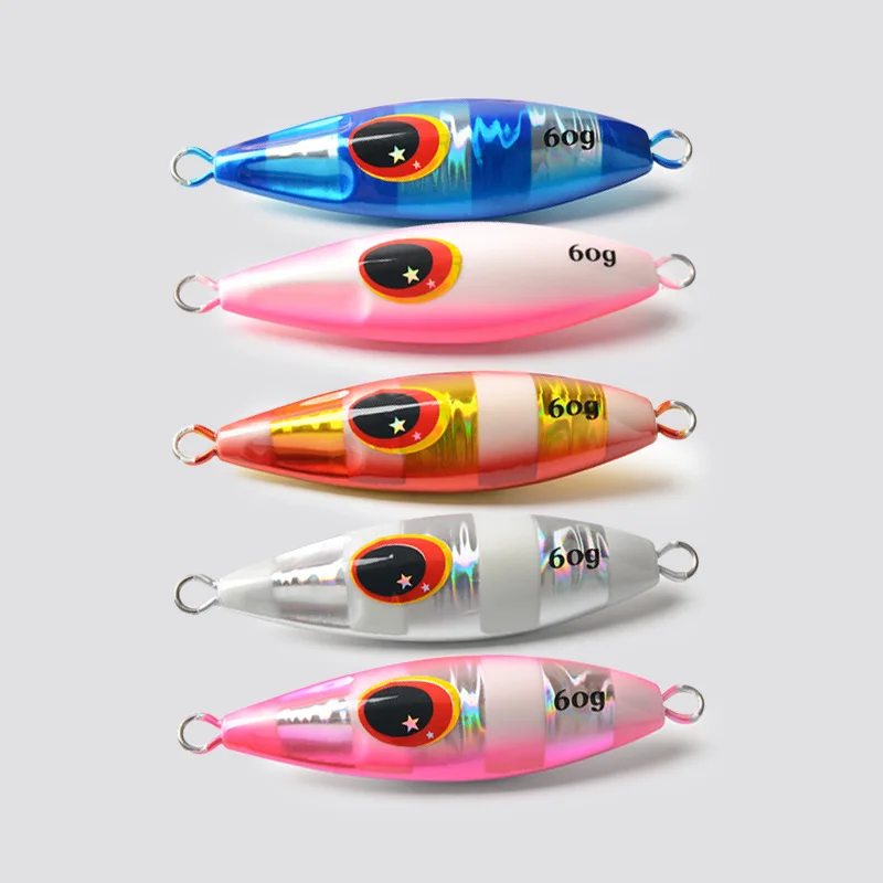 Leurre De Peche Saltwater Jigging Lures Slow Pitch Jigs Bait 30g 40g 60g 80g Spinnerbait Isca Artificial Casting Fishing Lure