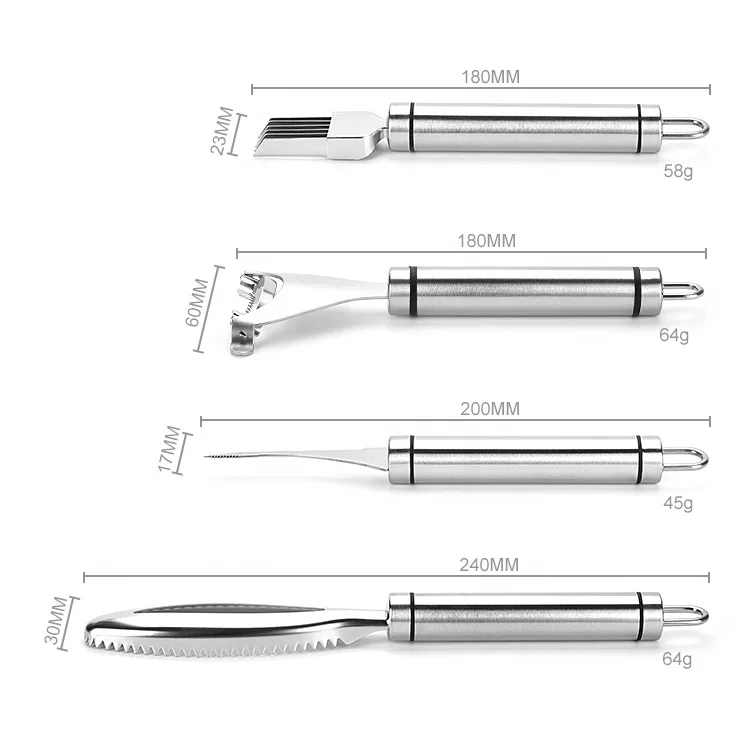 304 Stainless Steel Melon Fruit Peeler Multifunctional Y-shaped Bow Craper Kitchen Small Tools Set