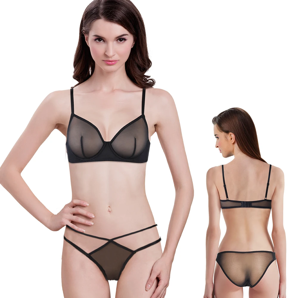 Custom Label Wholesale Intimates Women Underwear Set Soft Cup Underwire Bra And Panty Sets Ladies Sexy Lingerie