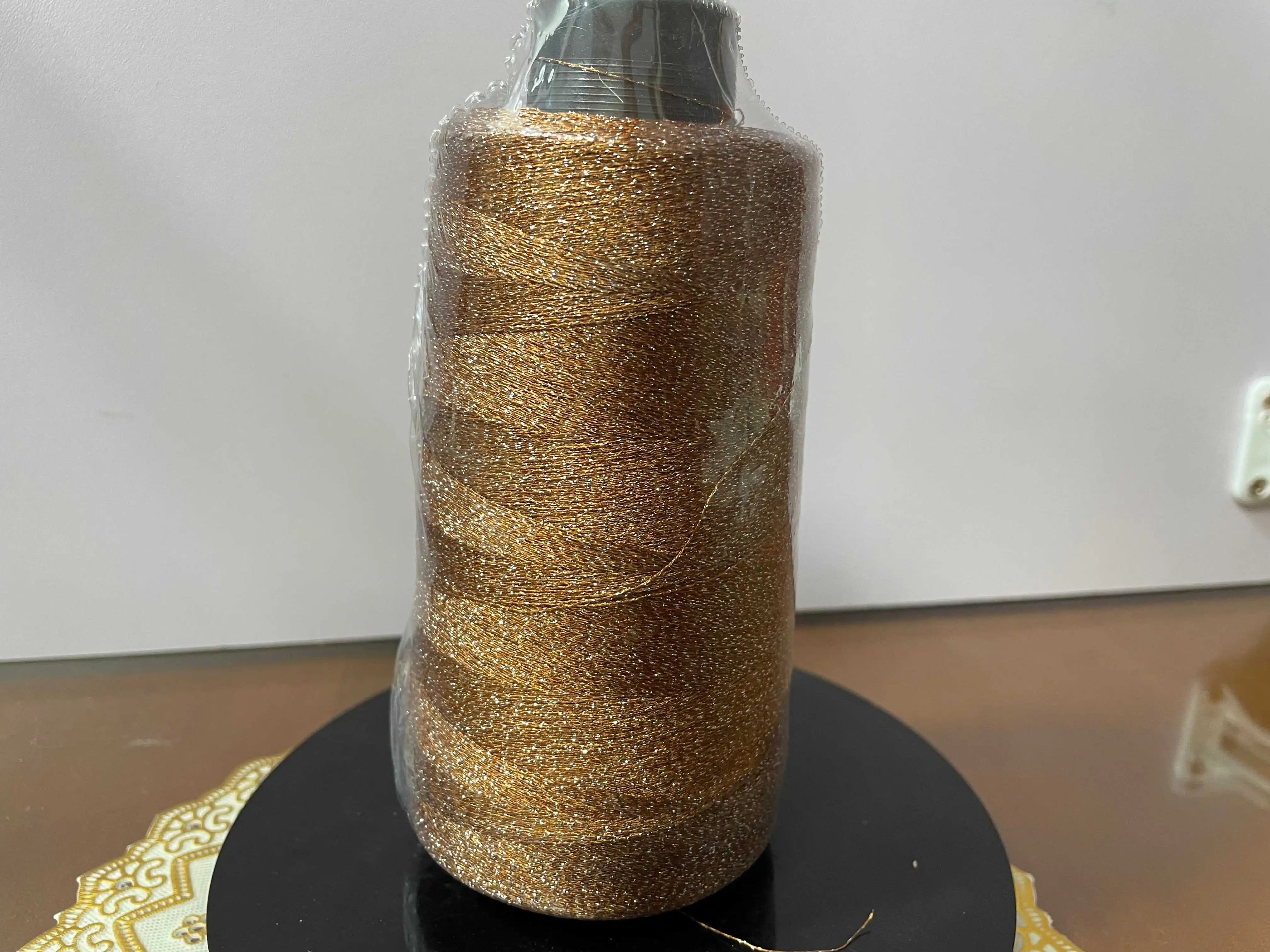 Wholesale recycle polyester yarn with grs certificate DTY FDY polyester yarn for woven label