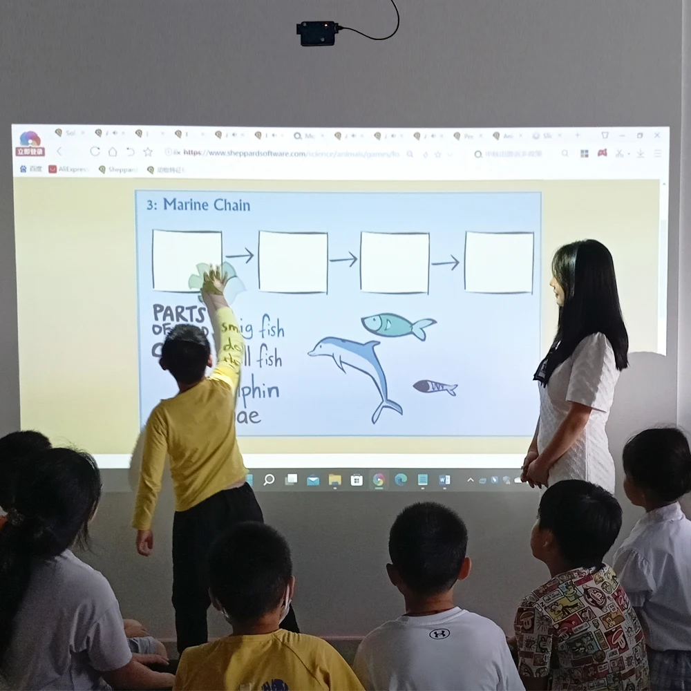 Finger Touch Smart White Board for education ,presentation ,portable interactive whiteboard