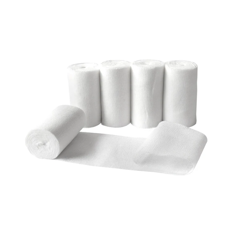 
100% cotton medical hemostatic cotton wrap gauze bandage 