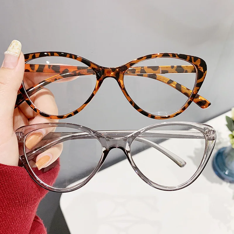 Factory low-priced retro eyeglass frame European American designer cat eye anti blue light glasses