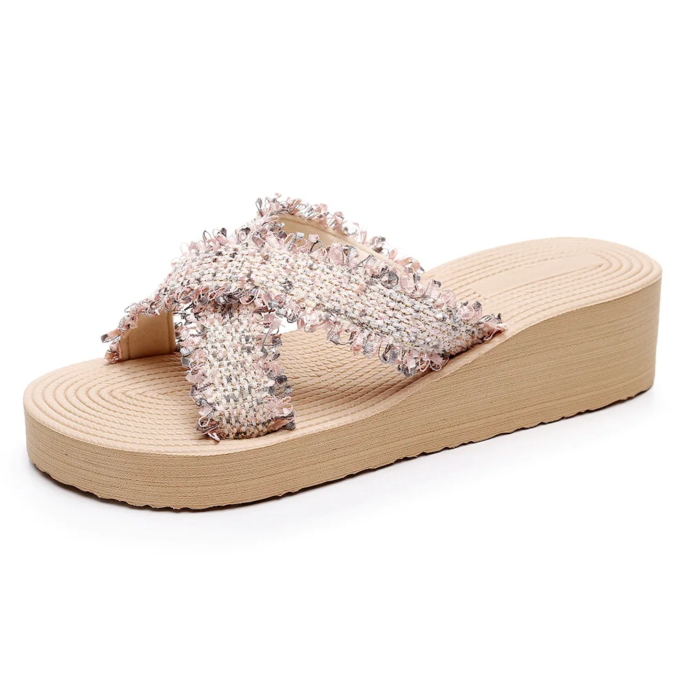 Hot sale summer beach casual slipper flip-flops outdoor for women men indoor outdoor platform slipper