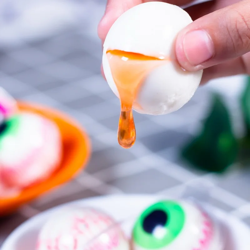4D Modeling Halal Sweets Jam Centered Gummy Eyeballs Candy Confectionery Candy