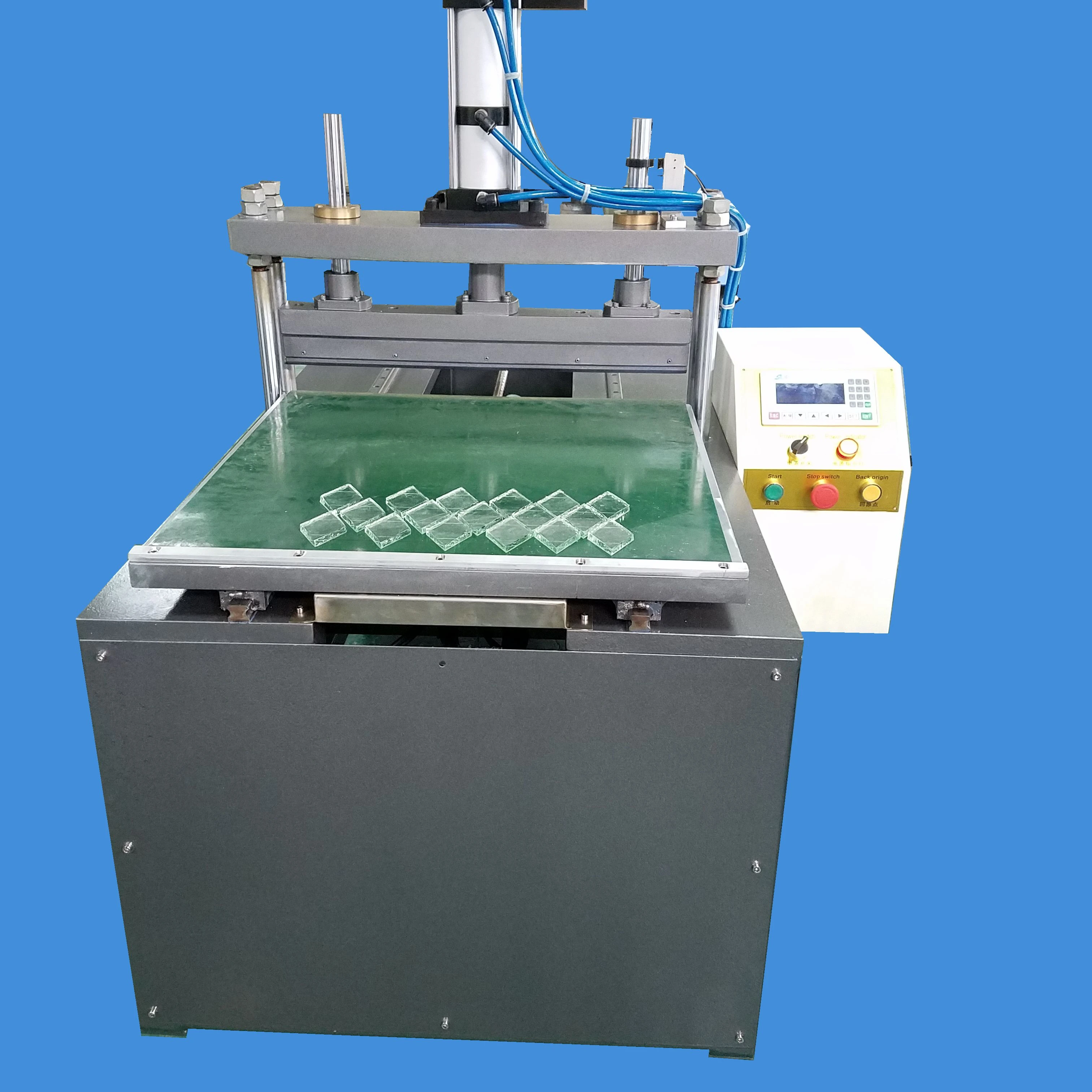 
The low carbon glass mosaic press granulator 