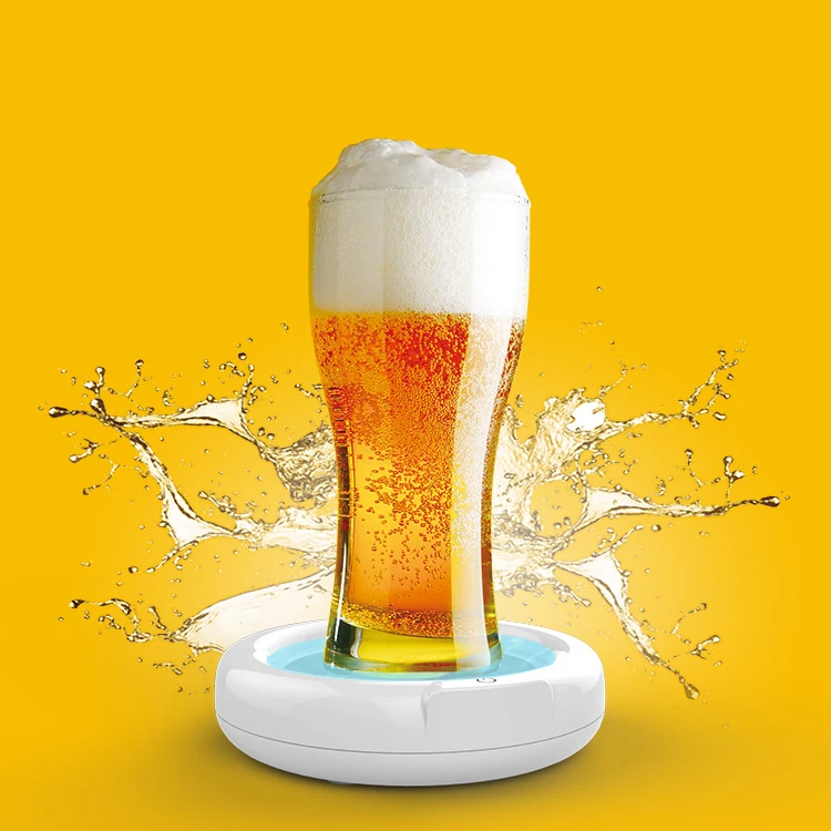Household Supersonic Foaming Machine, Portable Beer Foam Maker Sonic Foamer Beer Bubbler for Ice Beer/