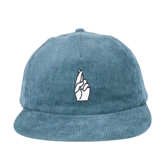 5 панельных однотонных вельветовых шляп и кепок на