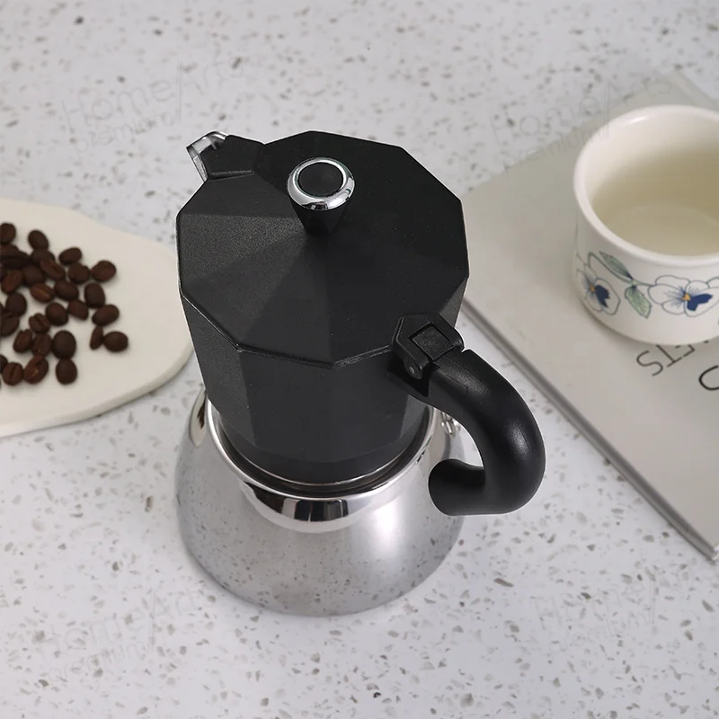 Italian Coffee Machine Maker Stainless Steel Espresso Moka Pot