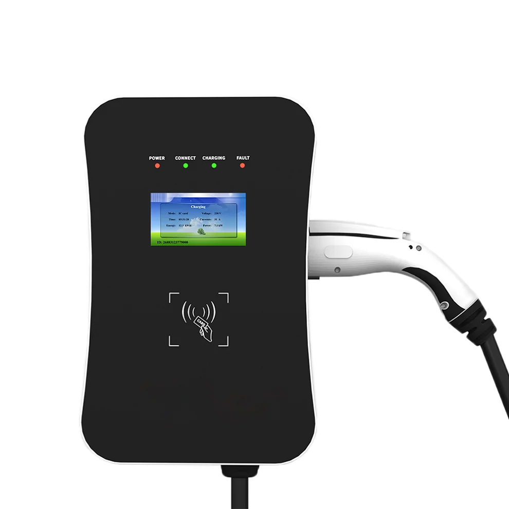 WEEYU Electric Car Charging three phase 32amp fast evse 32A System Type 2 EV Charger EVSE Wallbox
