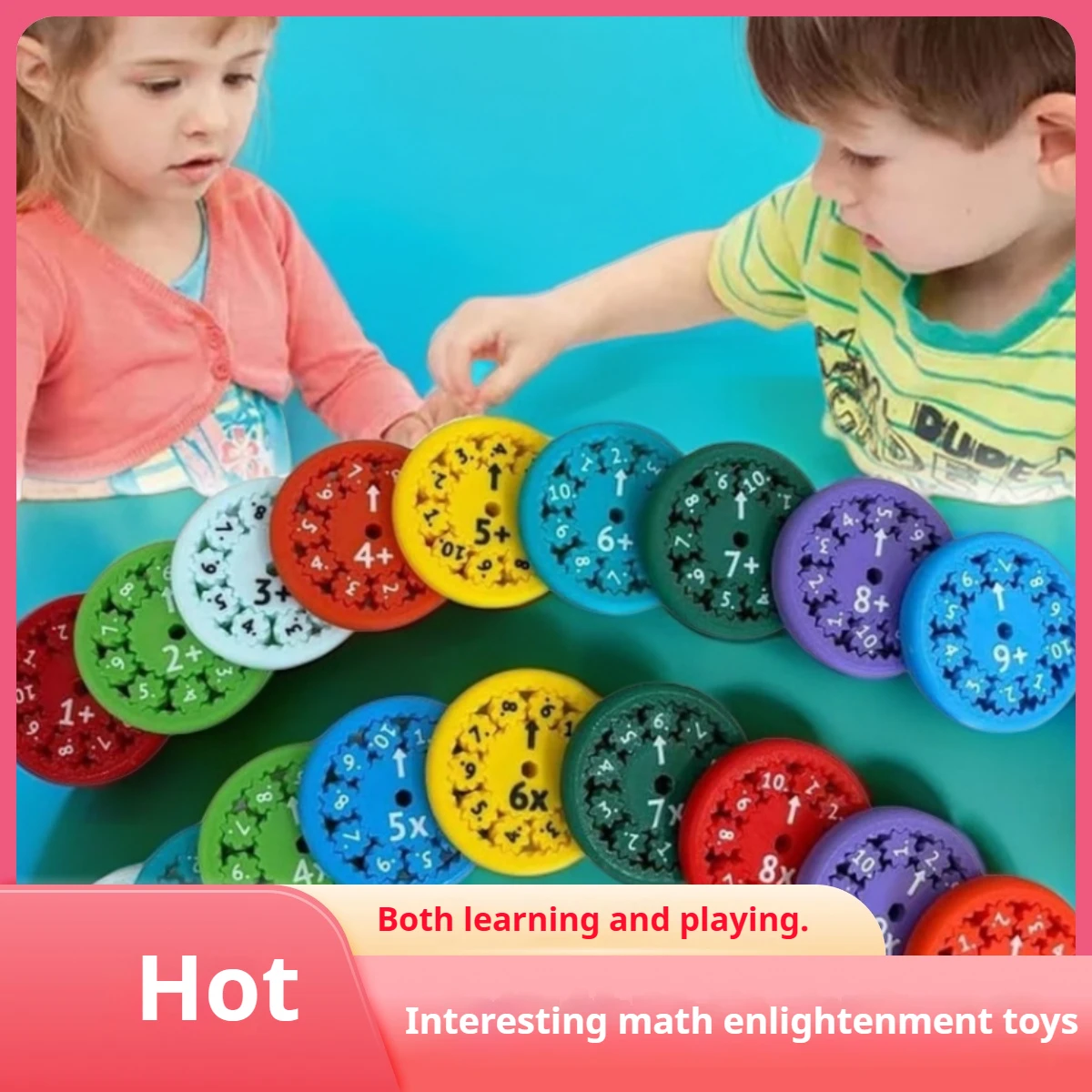 Educational Math Fact Fidget Spinners Learn Division & Multiplication Relieves Stress Anxiety Relief Fidget Spinners Math Toy